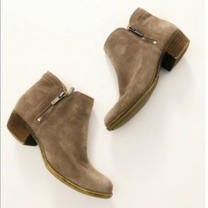 Lucky Brand tan suede booties